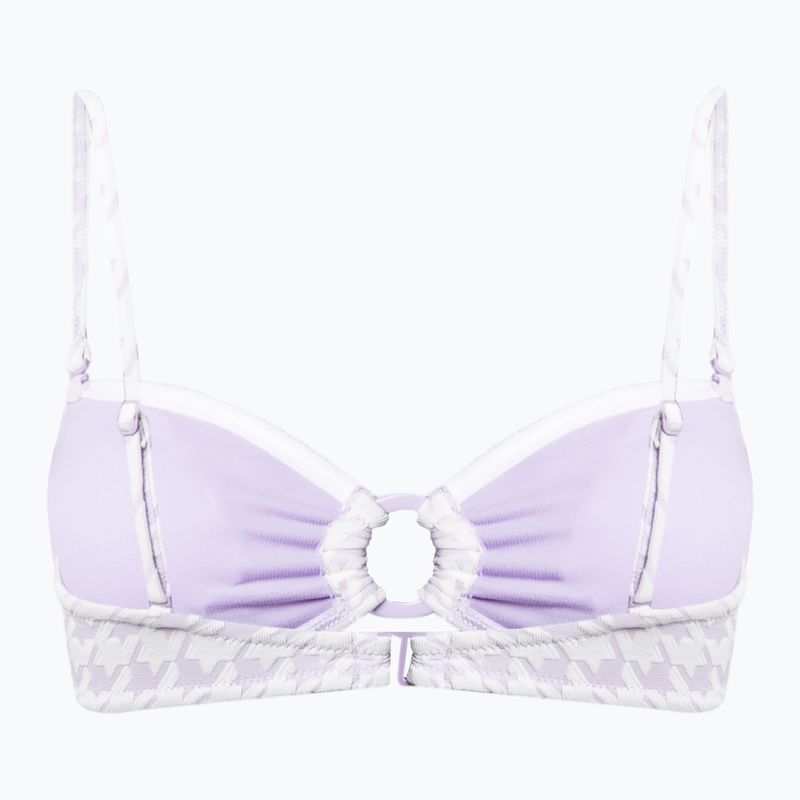 ROXY Check It Bandeau maudymosi kostiumėlio viršutinė dalis purple rose 2