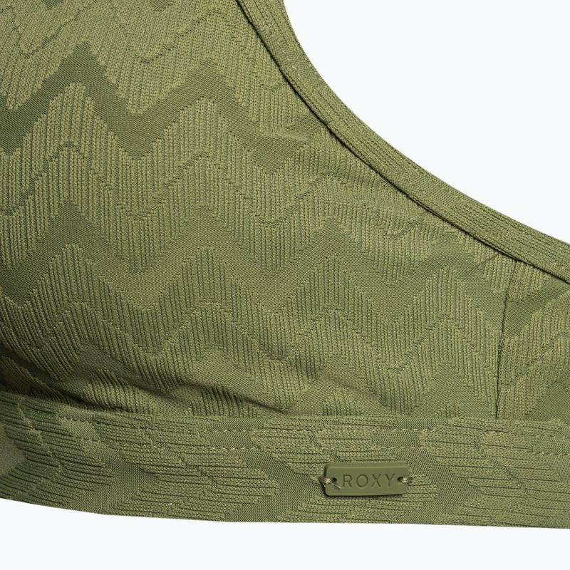 ROXY Current Coolness Bralette maudymosi kostiumėlio viršutinė dalis loden green 3