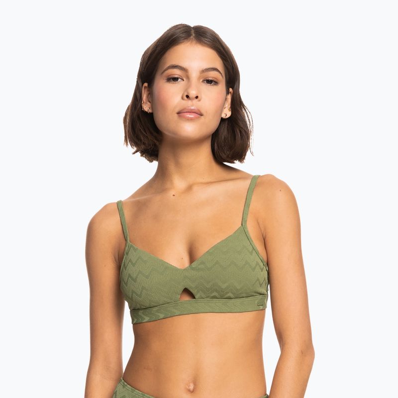 ROXY Current Coolness Bralette maudymosi kostiumėlio viršutinė dalis loden green 4