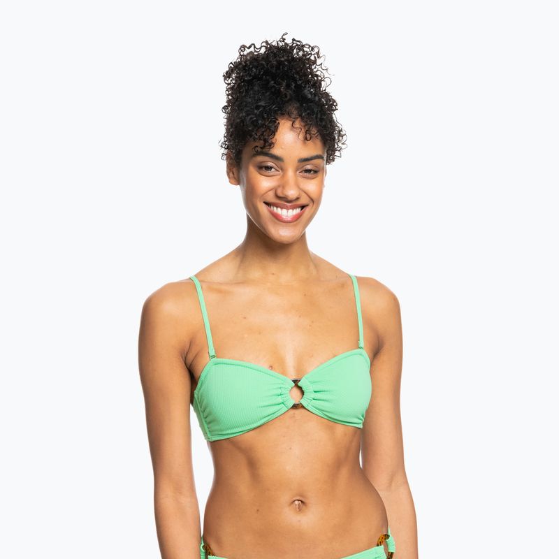 ROXY Color Jam Bandeau maudymosi kostiumėlio viršutinė dalis absinthe green 7