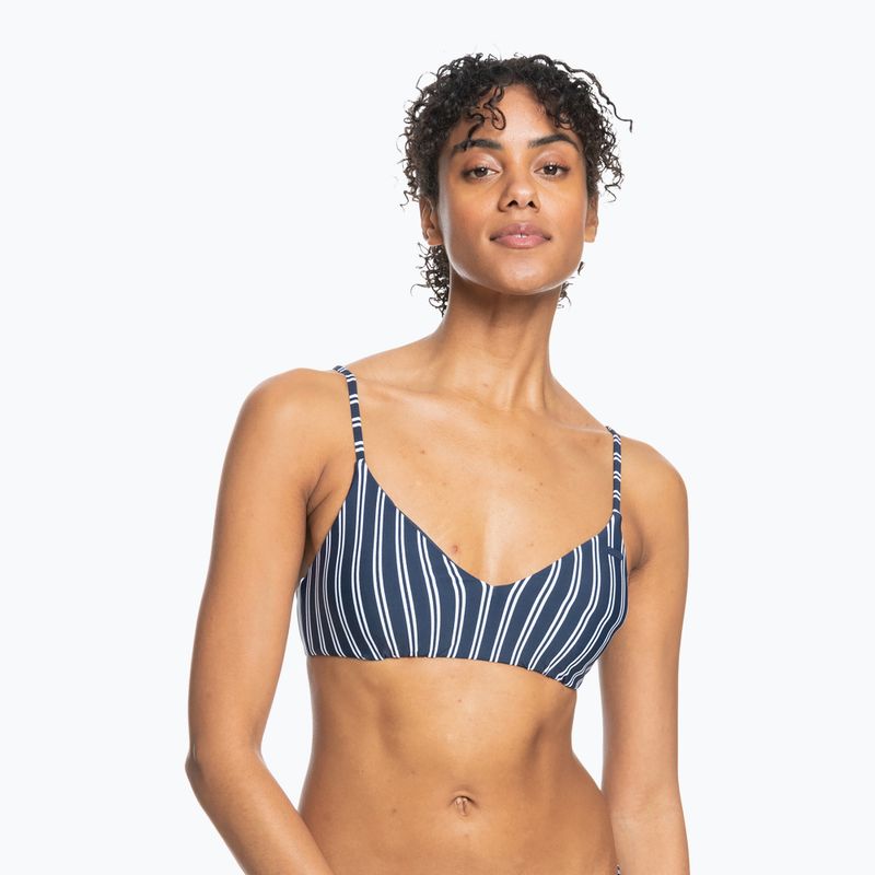ROXY Into The Sun Athletic Trikampio formos maudymosi kostiumėlio viršutinė dalis mood indigo novela stripe vert 2