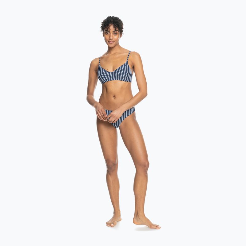 ROXY Into The Sun Athletic Trikampio formos maudymosi kostiumėlio viršutinė dalis mood indigo novela stripe vert 3