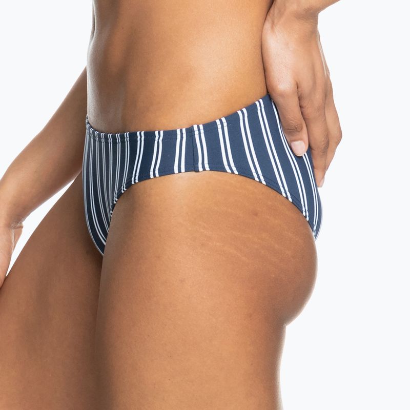 ROXY Into The Sun mood indigo novela stripe vert maudymosi kostiumėlio apatinė dalis 4