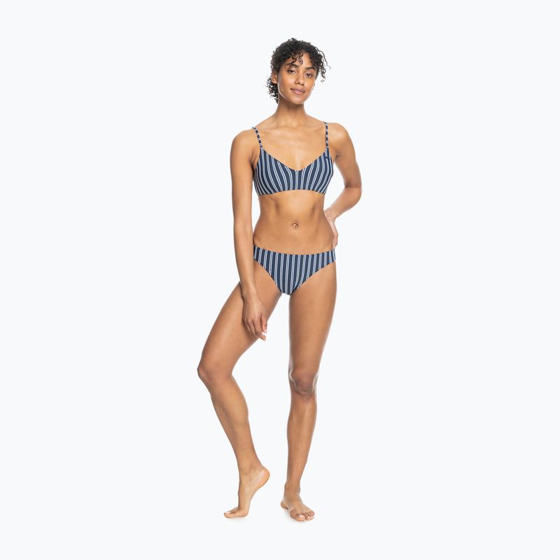 ROXY Into The Sun mood indigo novela stripe vert maudymosi kostiumėlio apatinė dalis 3