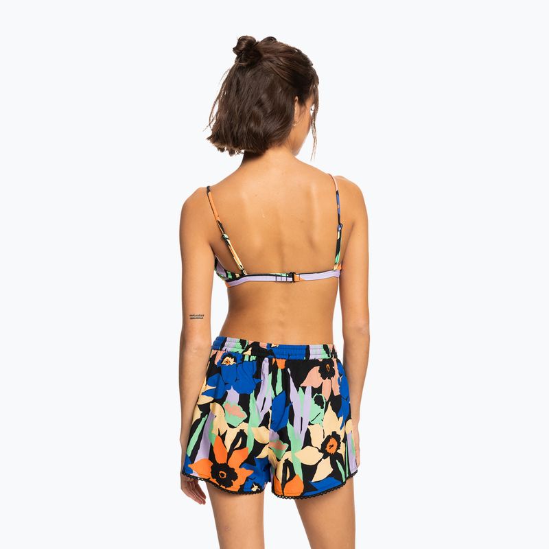 Moteriški maudymosi šortai ROXY Salty Tan anthracite flower jammin 3