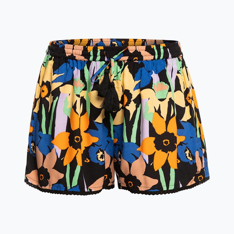 Moteriški maudymosi šortai ROXY Salty Tan anthracite flower jammin