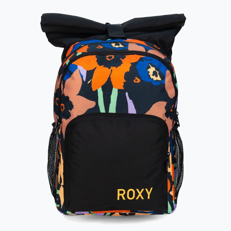 ROXY Ocean Child 17 l anthracite flower jammin moteriška turistinė kuprinė