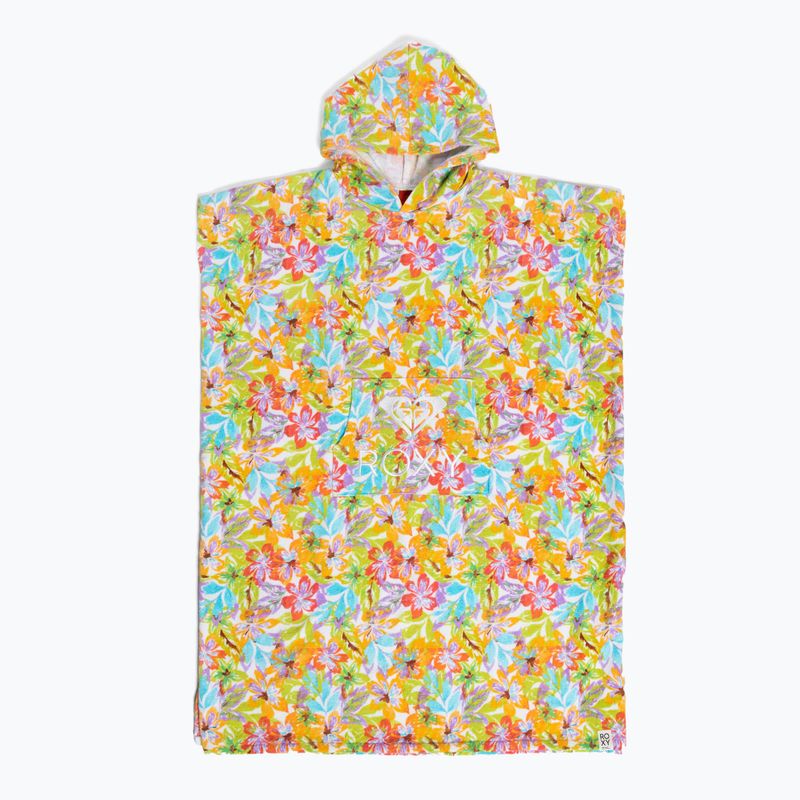 Moterų ROXY Stay Magical Spausdintas sniego baltumo pualani combo pončo