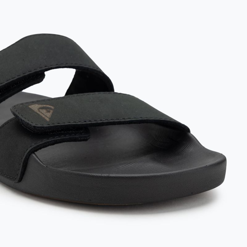 Vyriškos šlepetės Quiksilver Rivi Leather Double Adjust black 1 7