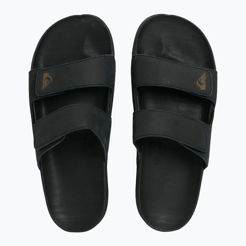 Vyriškos šlepetės Quiksilver Rivi Leather Double Adjust black 1 2