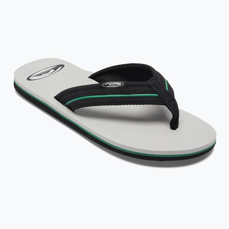 Quiksilver vyriškos Molokai Layback Saturn šlepetės balta ir juoda AQYL101319 9