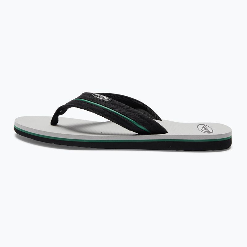 Quiksilver vyriškos Molokai Layback Saturn šlepetės balta ir juoda AQYL101319 11