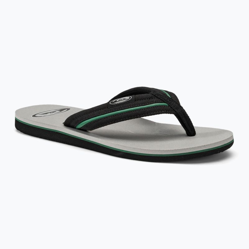 Quiksilver vyriškos Molokai Layback Saturn šlepetės balta ir juoda AQYL101319