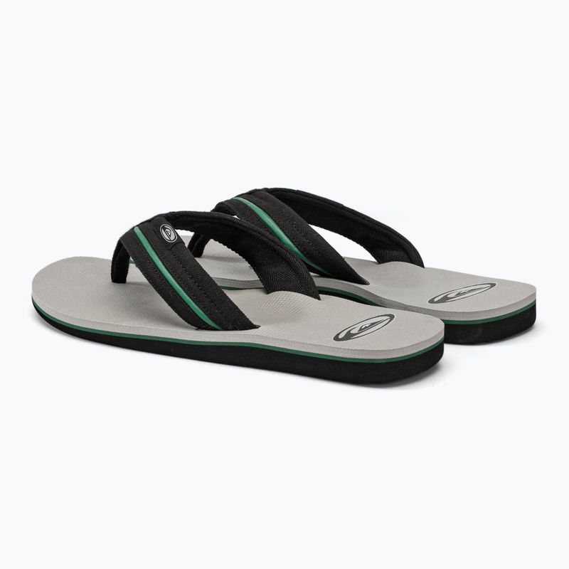 Quiksilver vyriškos Molokai Layback Saturn šlepetės balta ir juoda AQYL101319 3