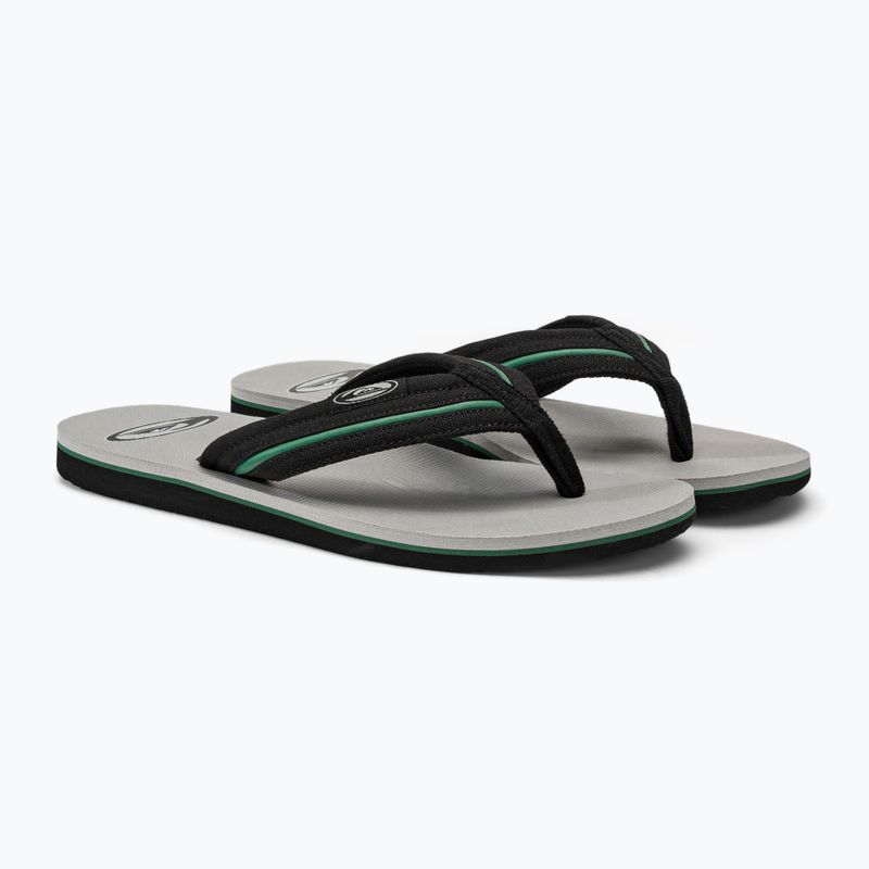 Quiksilver vyriškos Molokai Layback Saturn šlepetės balta ir juoda AQYL101319 4