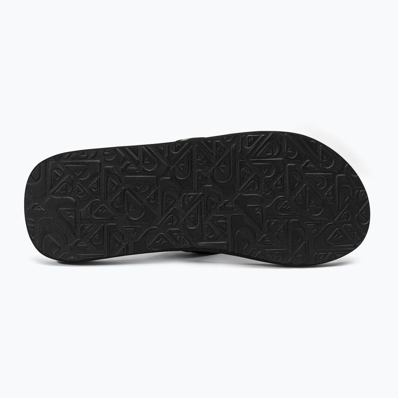 Quiksilver vyriškos Molokai Layback Saturn šlepetės balta ir juoda AQYL101319 5