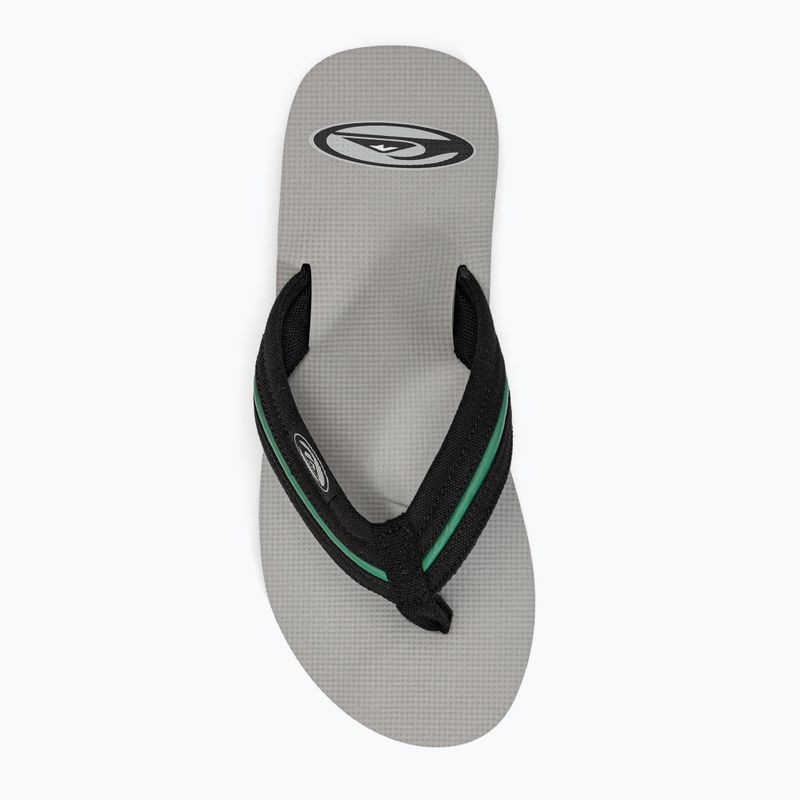 Quiksilver vyriškos Molokai Layback Saturn šlepetės balta ir juoda AQYL101319 6