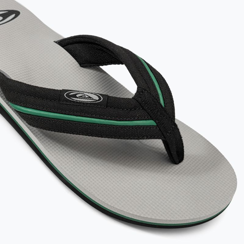 Quiksilver vyriškos Molokai Layback Saturn šlepetės balta ir juoda AQYL101319 7