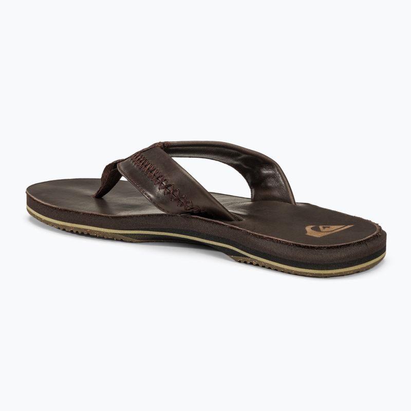 Vyriškos šlepetės per pirštą Quiksilver Carver Natural II brown 1 3