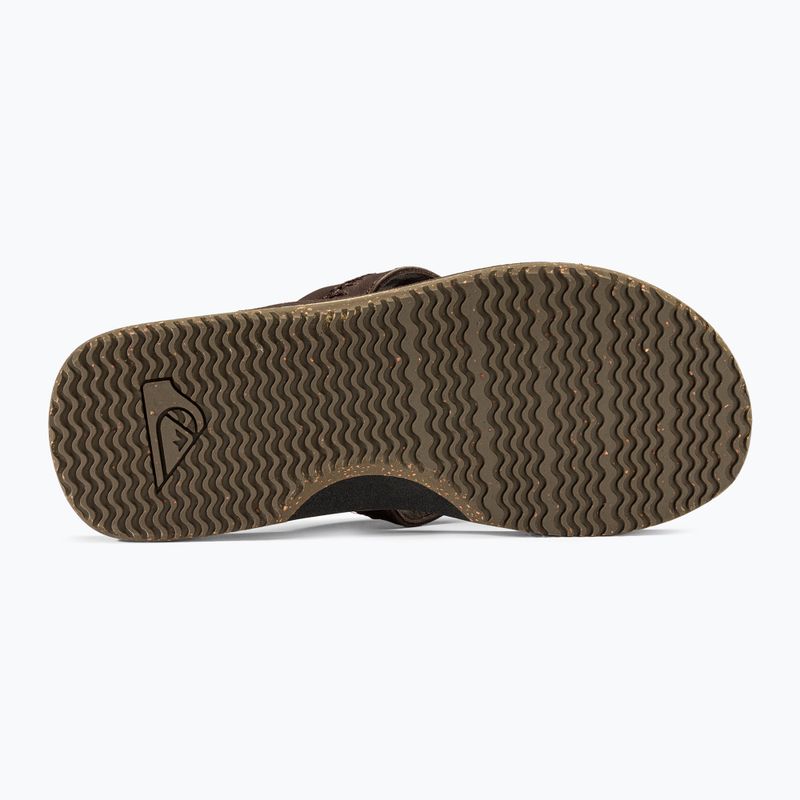 Vyriškos šlepetės per pirštą Quiksilver Carver Natural II brown 1 4