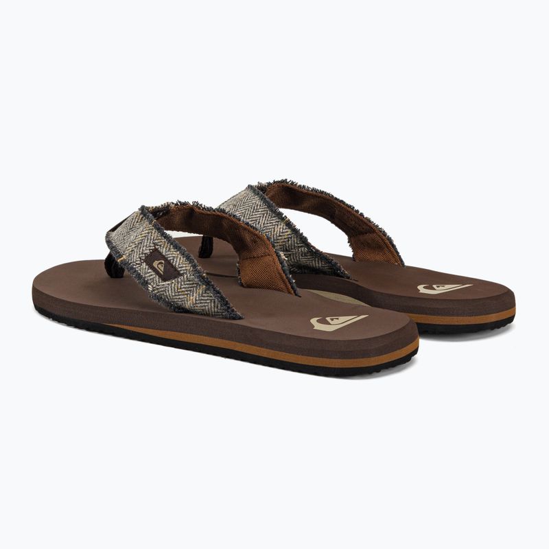 Vyriškos šlepetės Quiksilver Monkey Abyss brown 3
