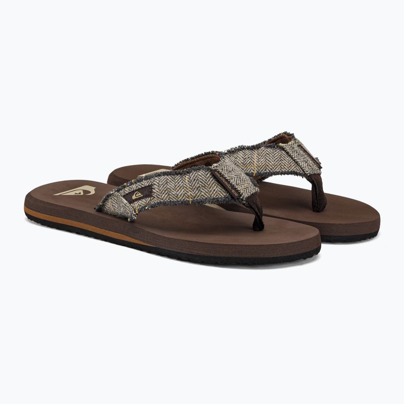 Vyriškos šlepetės Quiksilver Monkey Abyss brown 4