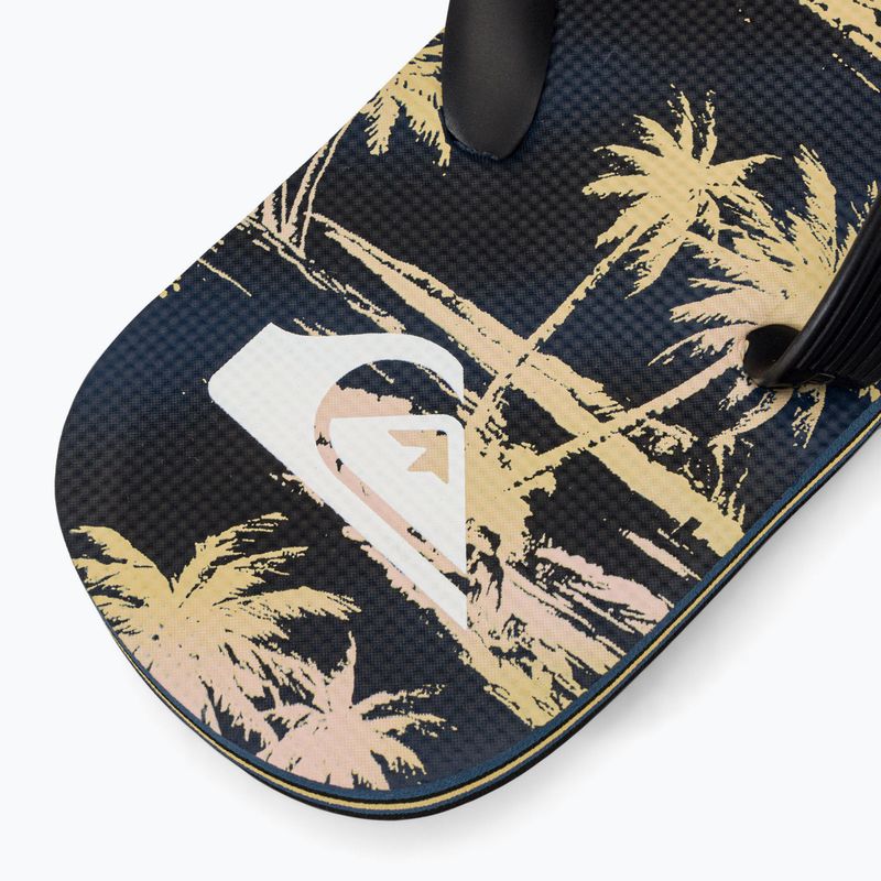 Quiksilver Molokai Air Flow vyriškos šlepetės juoda ir geltona AQYL101318 7