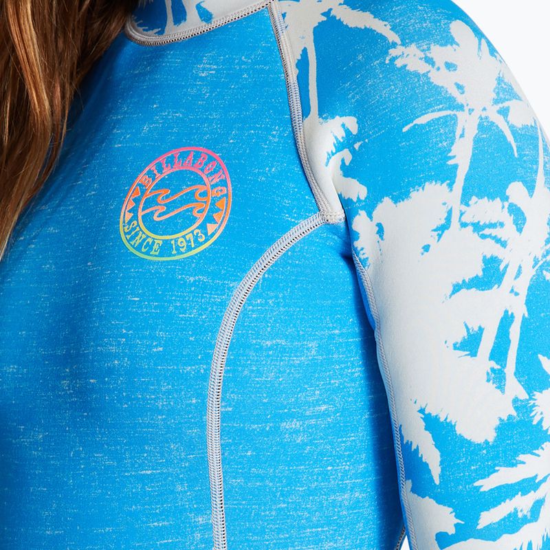 Billabong Spring Fever LS Spring blue hawaii moteriškas hidrokostiumas 3