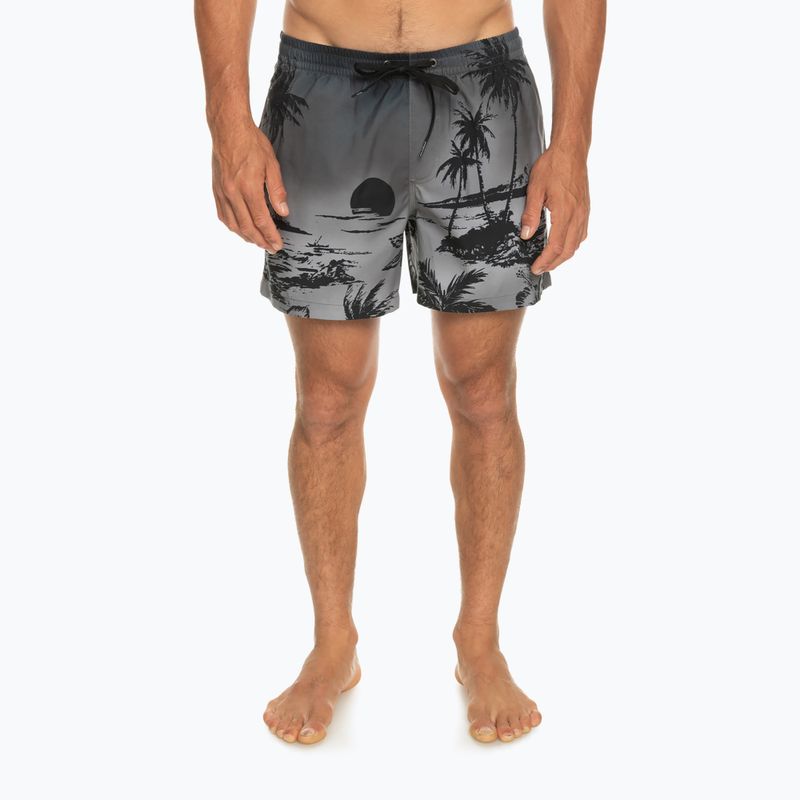Vyriški "Quiksilver Everyday Paradise Volley" 15 colių plaukimo šortai pilkos spalvos EQYJV03999-KVJ6 2