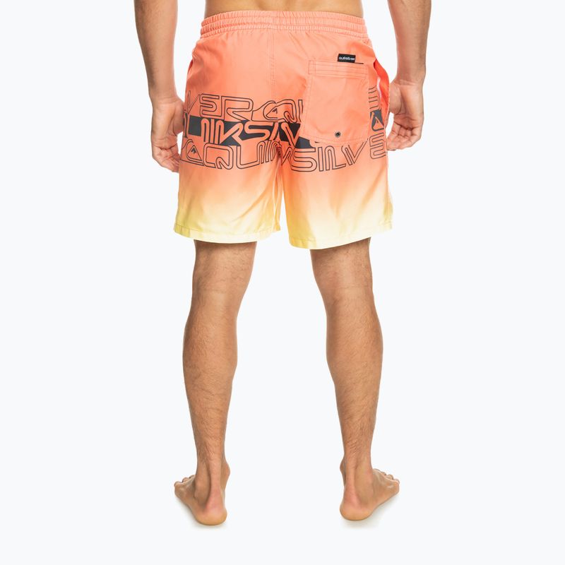 Vyriški "Quiksilver Everyday Wordblock Volley" 17" plaukimo šortai oranžiniai EQYJV04005-MHV6 3