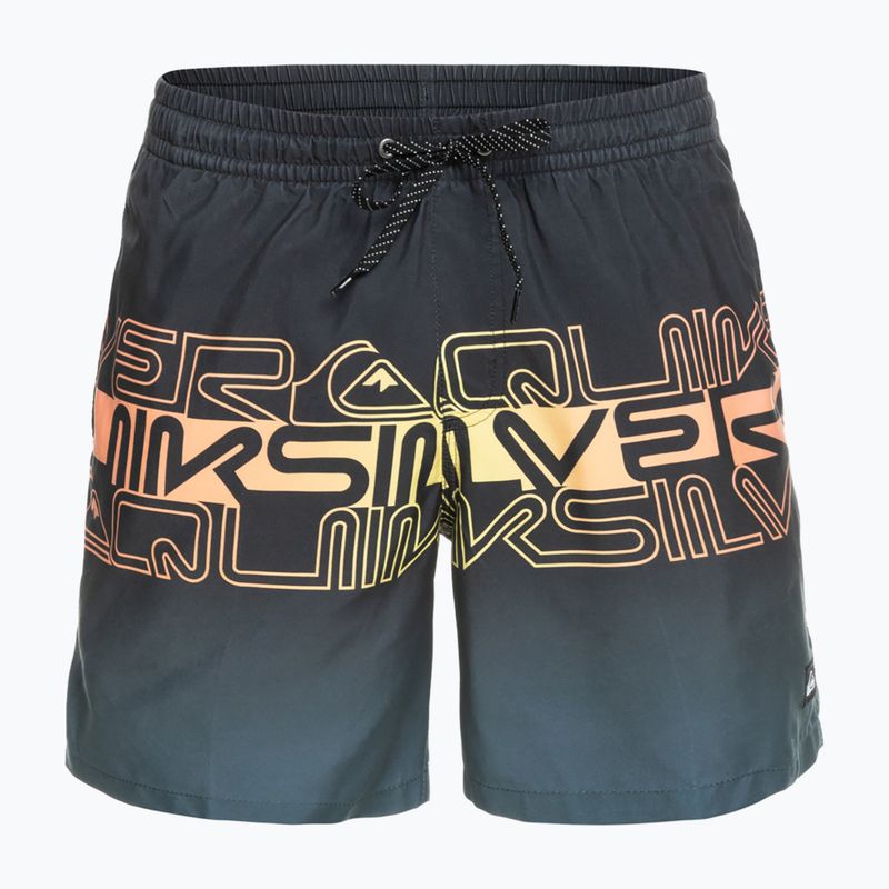 Quiksilver Vyriški 17" plaukimo šortai Everyday Wordblock Volley Graphite EQYJV04005-KVJ6