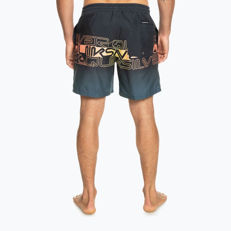 Quiksilver Vyriški 17" plaukimo šortai Everyday Wordblock Volley Graphite EQYJV04005-KVJ6 3