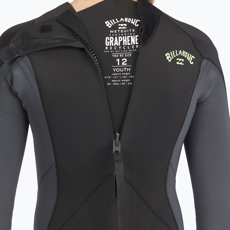 Billabong 4/3 berniukų Absolute BZ GBS Full stealth vaikiškas hidrokostiumas 8