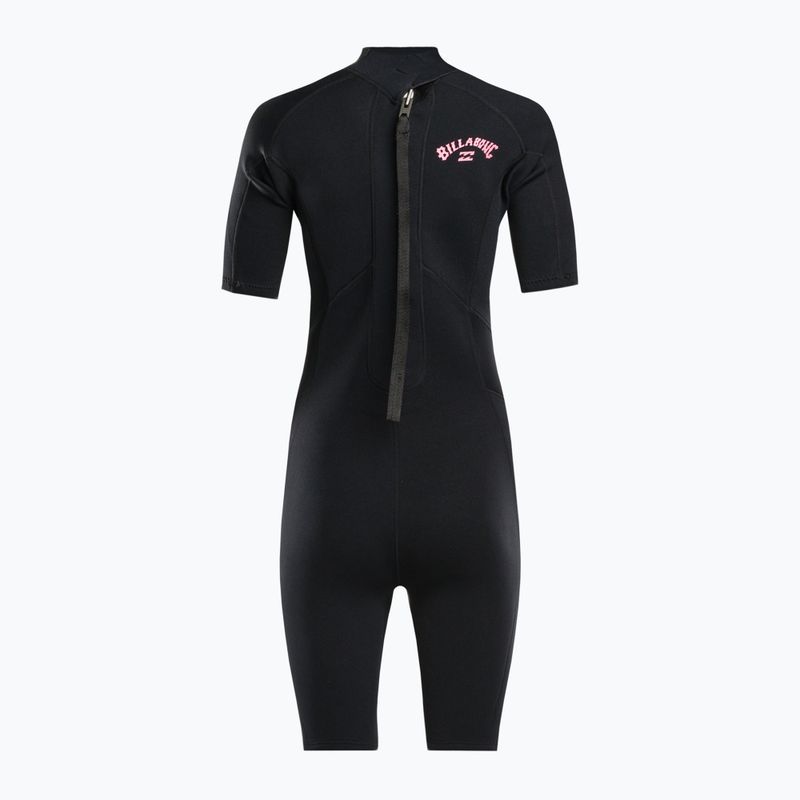 Moteriškas Billabong 2/2 Launch FL SS Spring juodas hidrokostiumas 3