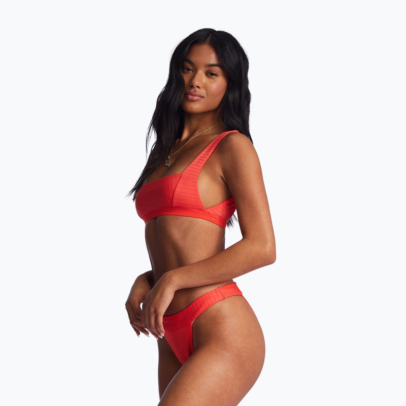Billabong Lined Up Banded Hike maudymosi kostiumėlio apatinė dalis bright poppy 6