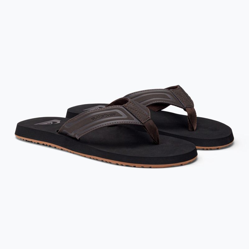 Quiksilver vyriškos šlepetės Monkey Wrench Core rudos spalvos AQYL101324 4