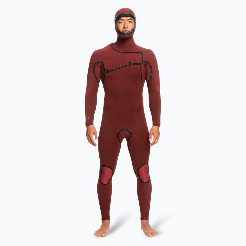 Vyriškas plaukimo hidrokostiumas Quiksilver Highline 5/4/3 Chest Zip Hooded black 5
