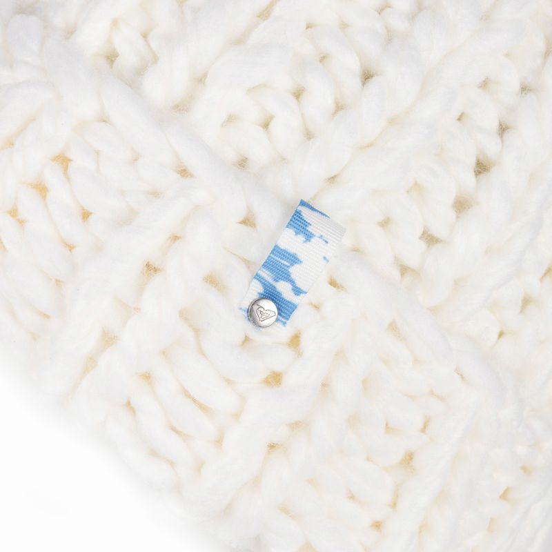 Moteriška snieglenčių kepurė ROXY Chloe Kim Beanie bright white 4