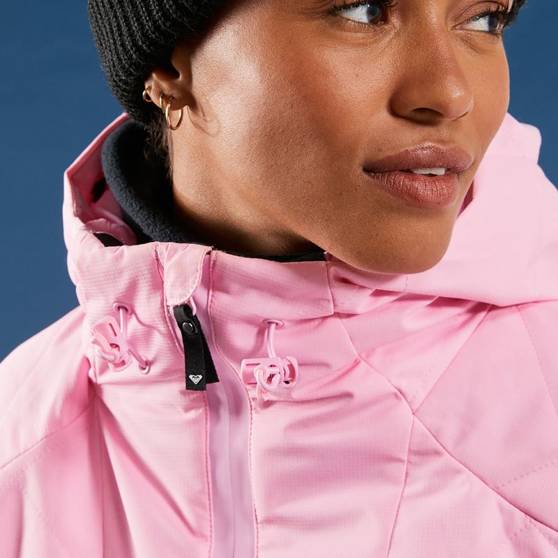 Moteriška snieglenčių striukė ROXY Radiant Lines Overhead pink frosting 6