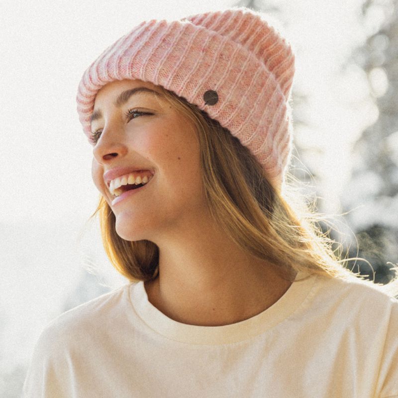 Moteriška snieglenčių kepurė ROXY Nevea Beanie pink frosting 10