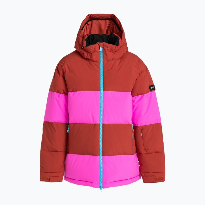 Moteriška snieglenčių striukė ROXY X Rowley Block Puffer burnt henna 7