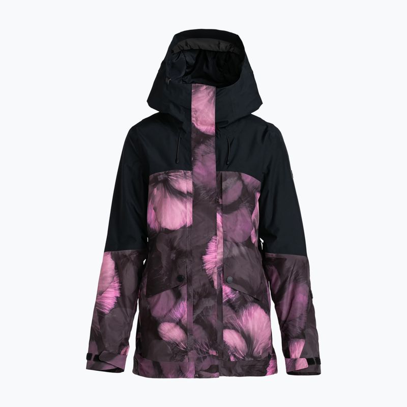Moteriška snieglenčių striukė ROXY Gore-Tex Glade Printed true black pansy pansy 6