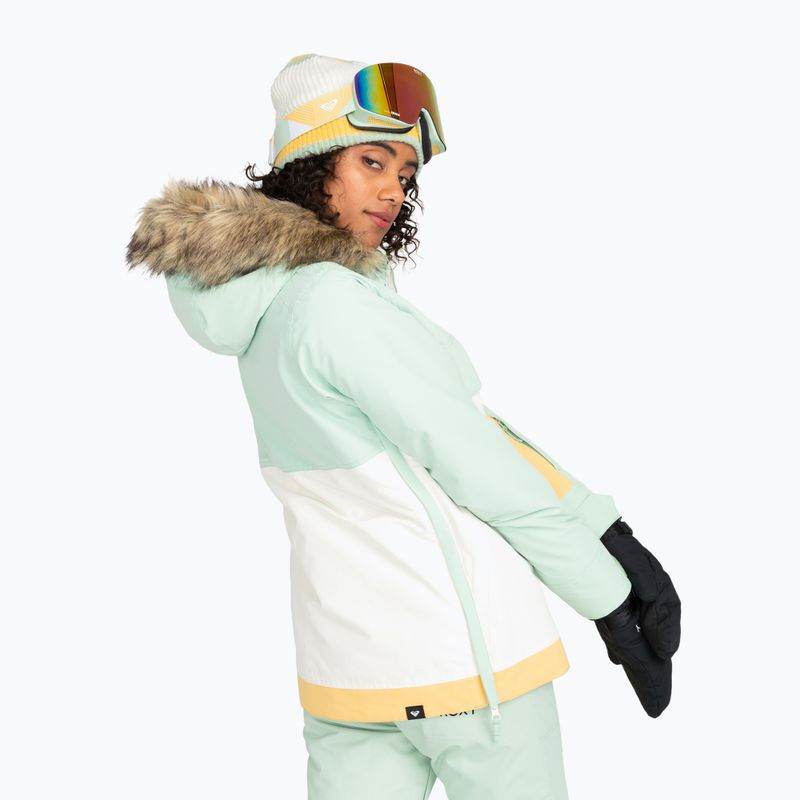 Moteriška snieglenčių striukė ROXY Shelter cameo green 3