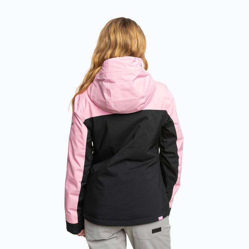Moteriška snieglenčių striukė ROXY Free Jet Block pink frosting 2