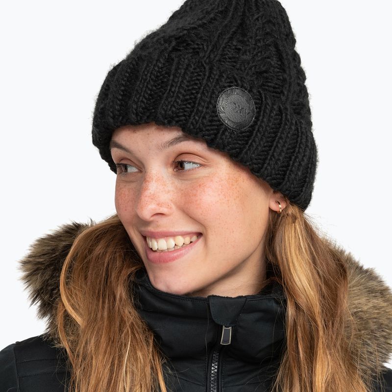 Moteriška snieglenčių kepurė ROXY Tram Beanie true black 9