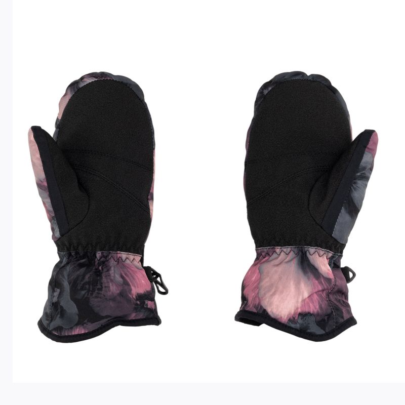 Vaikiškos snieglenčių pirštinės ROXY Jetty Mitt Girl true black pansy rg 2