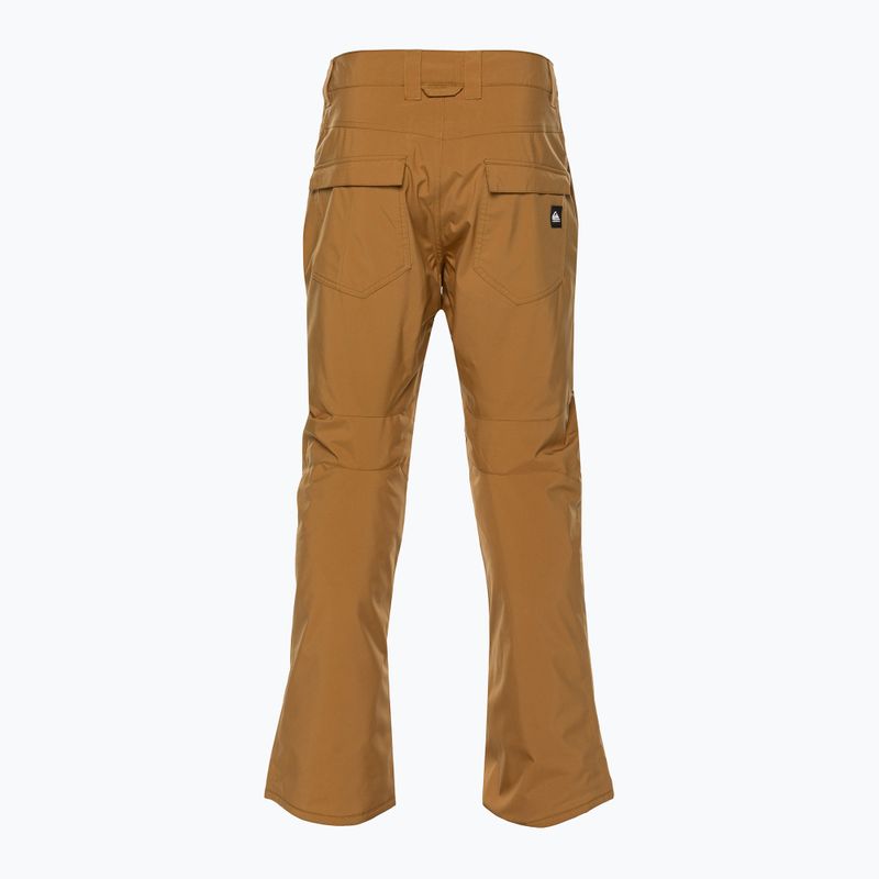 Vyriškos Quiksilver Estate bone brown snieglenčių kelnės 3