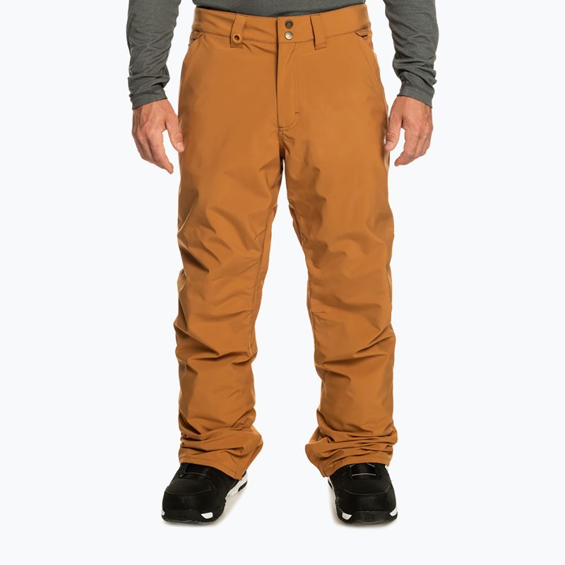 Vyriškos Quiksilver Estate bone brown snieglenčių kelnės