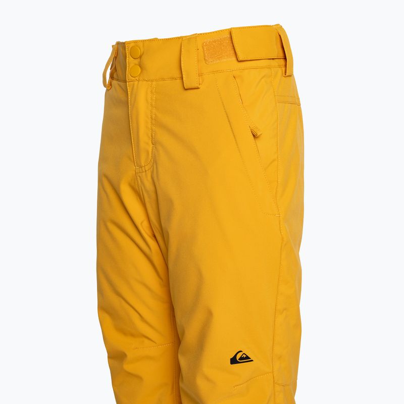 Quiksilver Estate Vaikų snieglenčių kelnės Youth mineral yellow 7