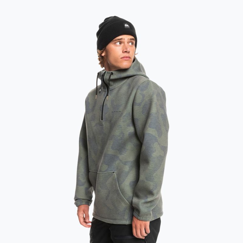 Quiksilver Shredder Hoodie tie dye true black snieglenčių džemperis 4